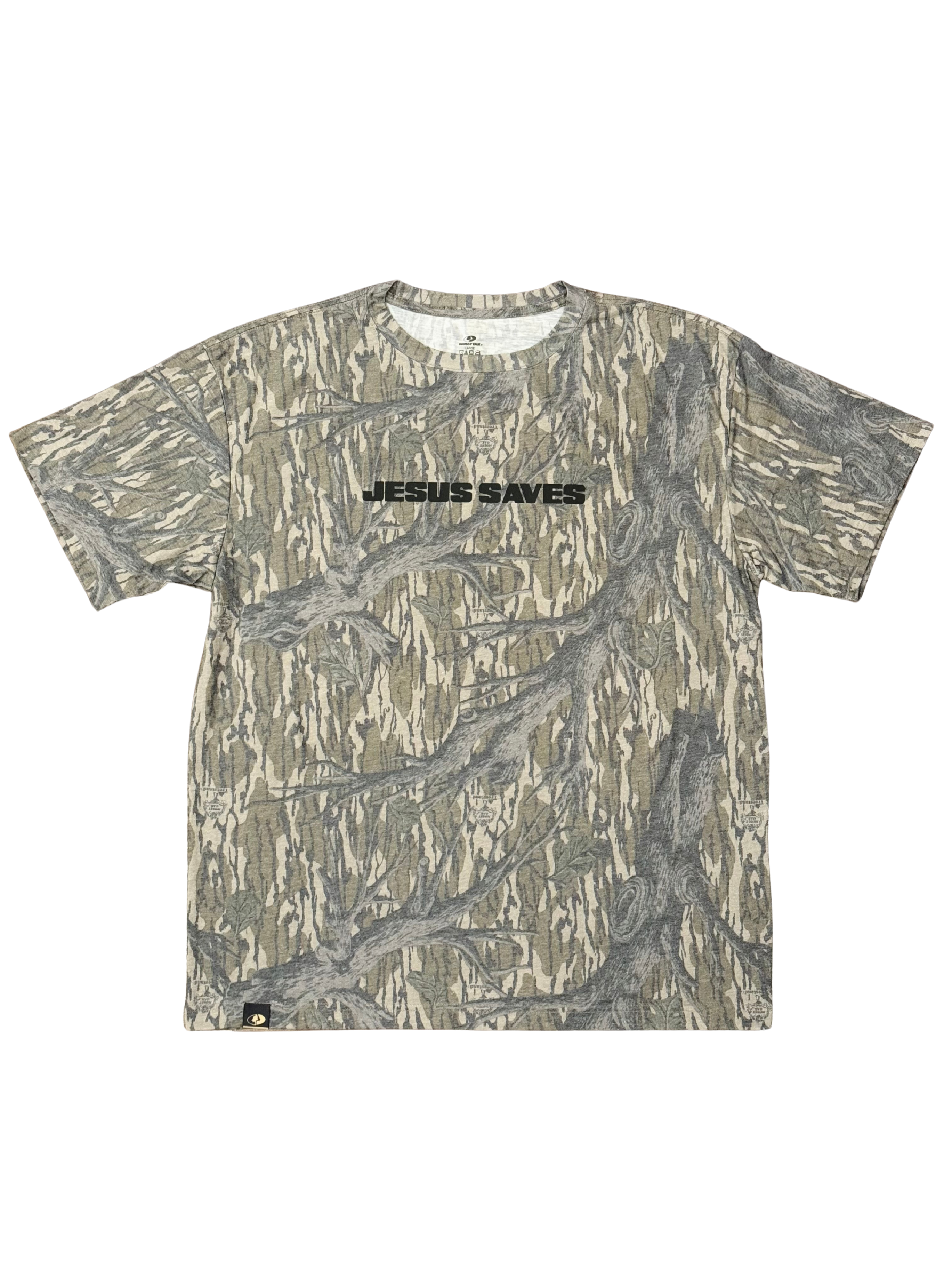 Jesus Saves Tee - Washed Tree Stand